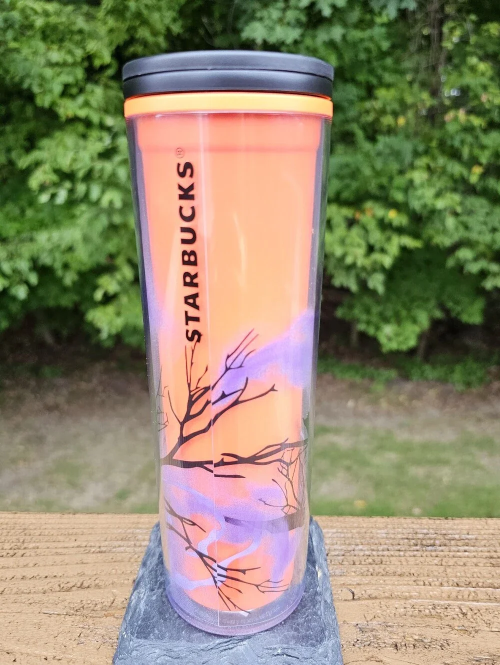 NWT Starbucks 2022 Halloween Raven Crow Campfire Hot Travel Tumbler 16oz